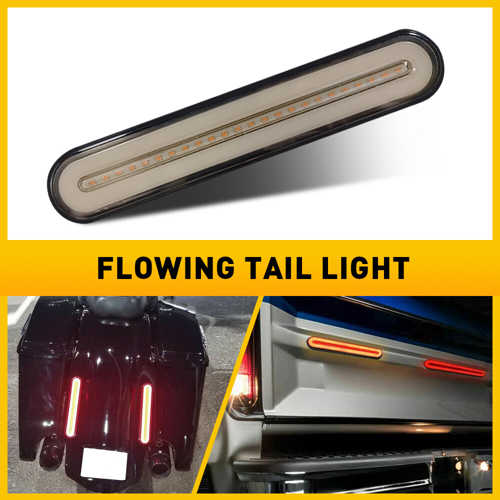 3in1 LED Flowing Reverse Brake Turn Tail Light for Truck Trailer RV