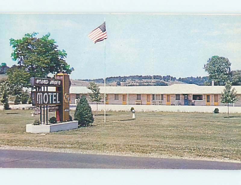 Unused Pre-1980 MOTEL SCENE Brookville Indiana IN  HJ8865
