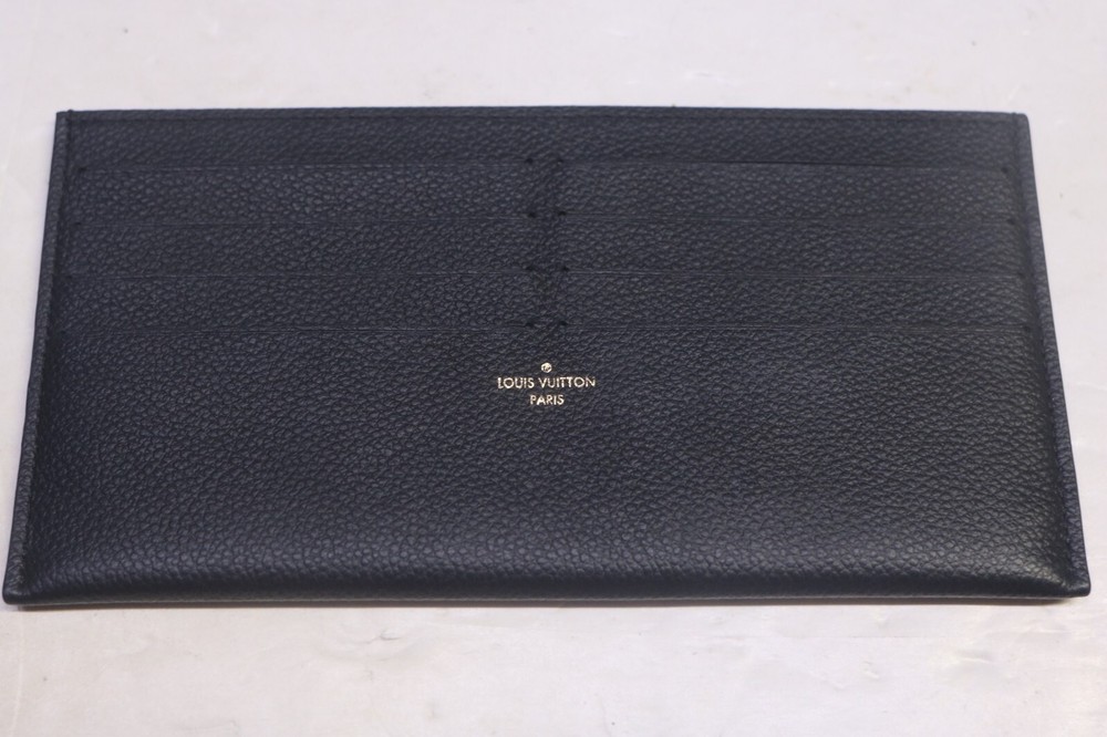Authentic Louis Vuitton Pochette Felicie Insert Pouch Black Leather