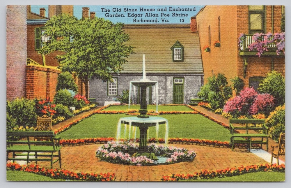 Old Stone House & Enchanted Garden Edgar Allan Poe Shrine Richmond VA Linen