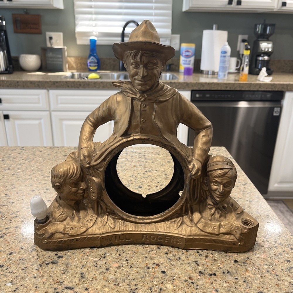 1930’s Will Rogers Mantel Clock Case