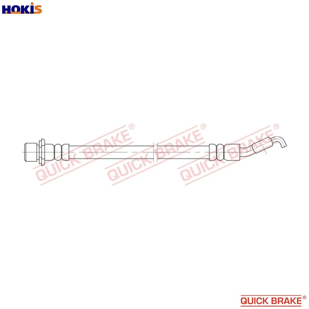 BRAKE HOSE 58.001 FOR TOYOTA 1NR-FE 1.3L 1ND-TV 1.4L 4ZZ-FE 1.4L 2ZR-FXE 1.8L