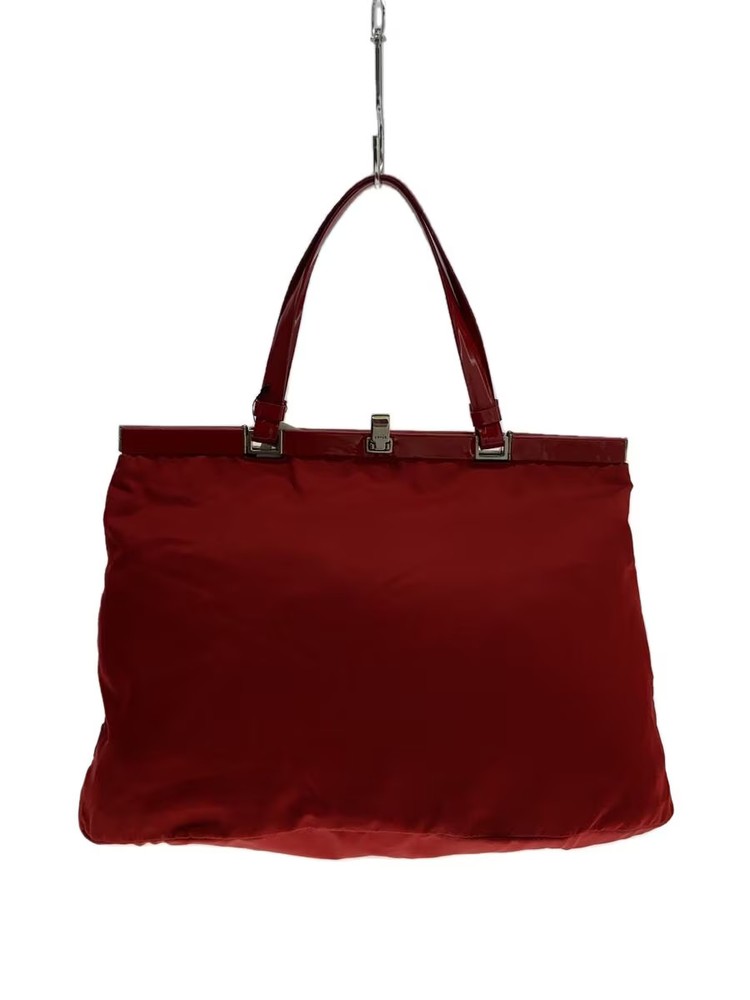 Prada Red Nylon Tote Bag Japanese Import