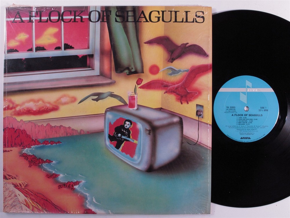 FLOCK OF SEAGULLS Self Titled JIVE/ARISTA VA-33003 LP VG+ SHRINK f