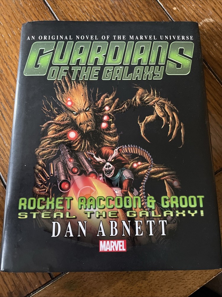 Guardians Of The Galaxy Rocket Raccoon, And Groot Steal The Galaxy. Marvel Book