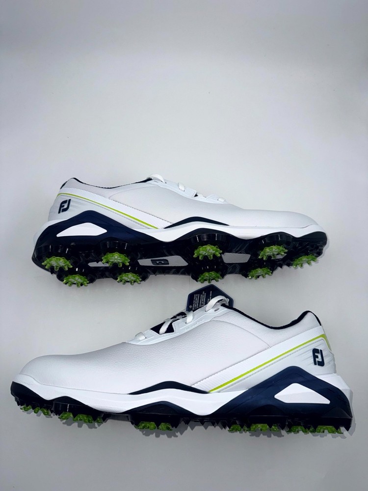 FootJoy Tour Alpha Men's Sneakers 11M White Leather Lace Up Golf Shoes 55536