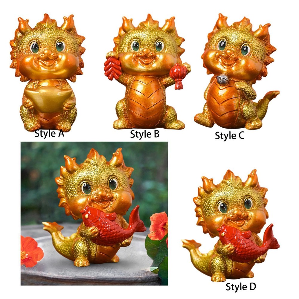 Chinese Dragon Statue Chinese New Year Dragon Figurine for Entryway Home