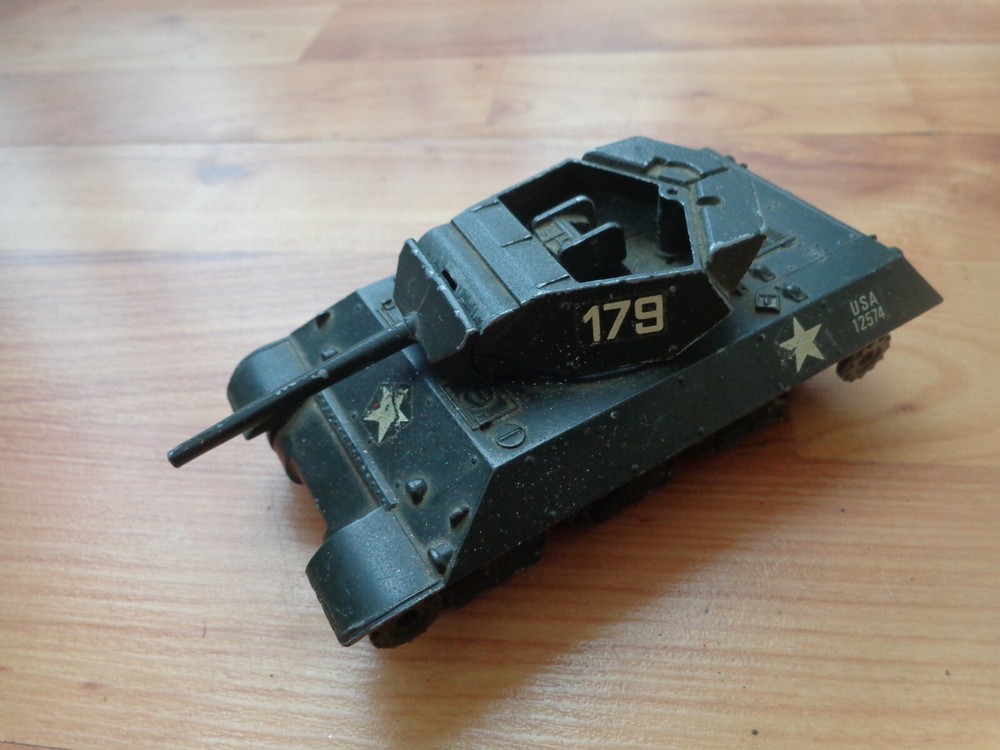 1/50 VINTAGE SOLIDO #232 CHAR M10 DESTROYER TANK WW2 6/1972 MODEL