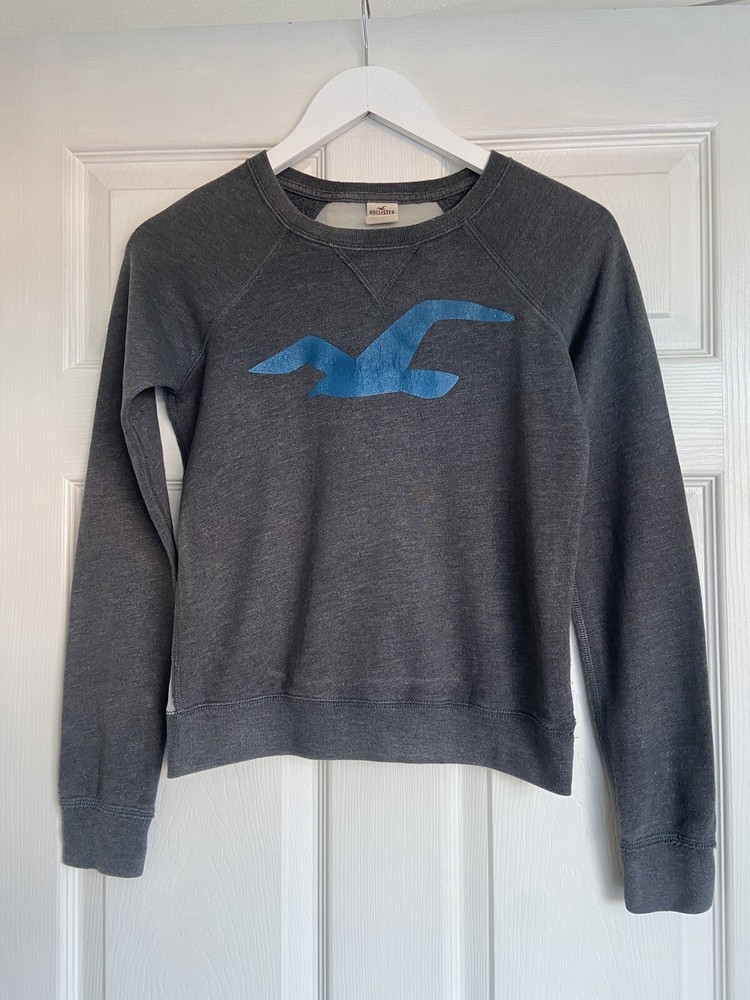 Ladies Hollister grey long sleeved top size XS
