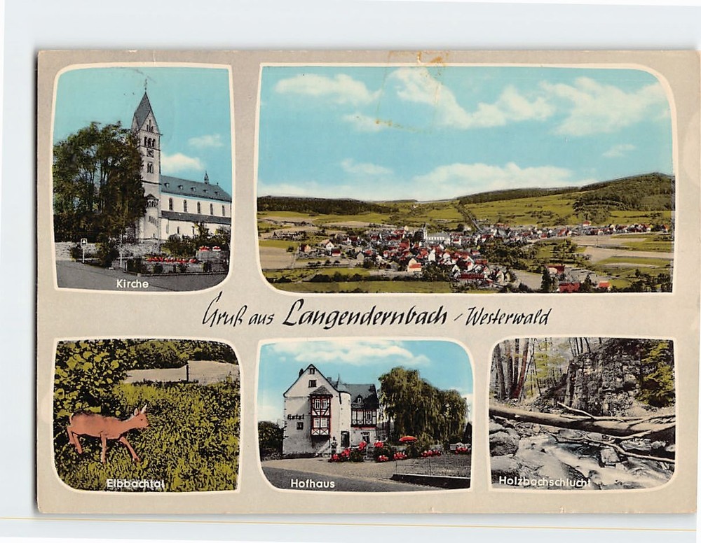 Postcard Gruss aus Langendernbach Germany
