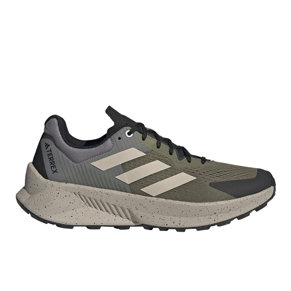 adidas Terrex Soulstride Flow Trail Running  Mens Beige, Green, Grey Sneakers At