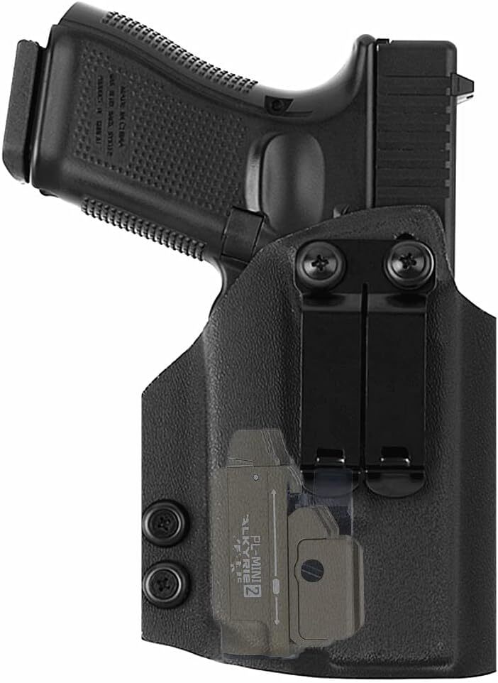 kydex IWB Holster for Glock 19 25 32 23 45 Mos Gen 3 4 5 with Olight PL-Mini ...