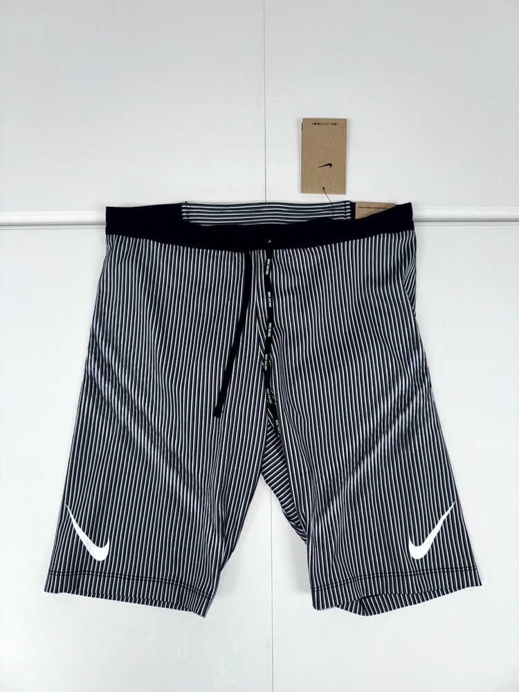 Nike AeroSwift Shorts Mens Gray Dri Fit ADV Running 1/2 Length FN3369-013