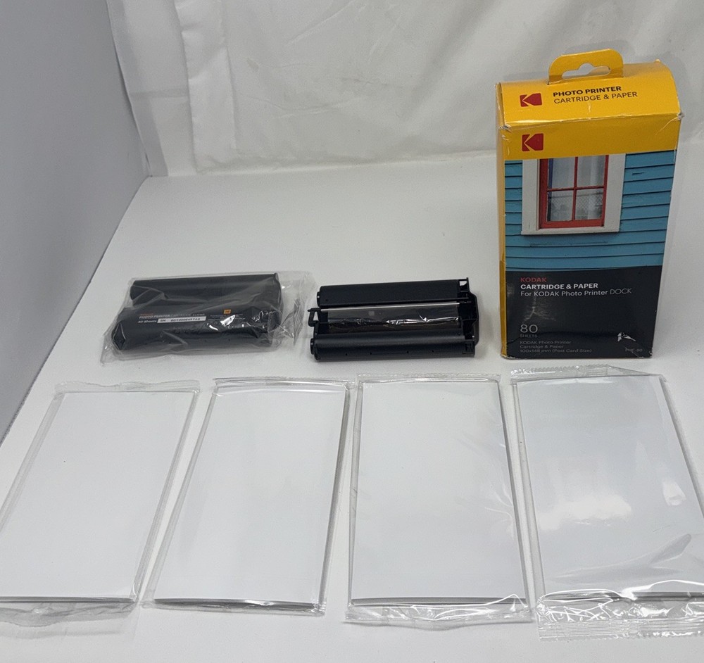 Kodak Printer Dock PHC-80 Replacement Cartridge Paper Some Sealed