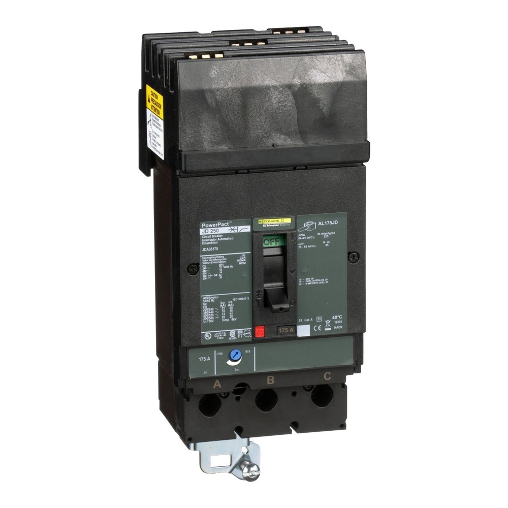 Square D JDA36175 Circuit Breaker - MCCB 175A 3P 14kA