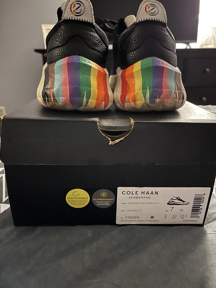 Cole Haan Men's Generation Zerogrand II Black / Multi C36558 Size 7 Men's