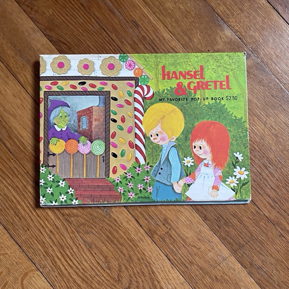 Vintage Hansel and Gretel Pop-up Book 1980s Children's Fairy Tale Illustrated HC