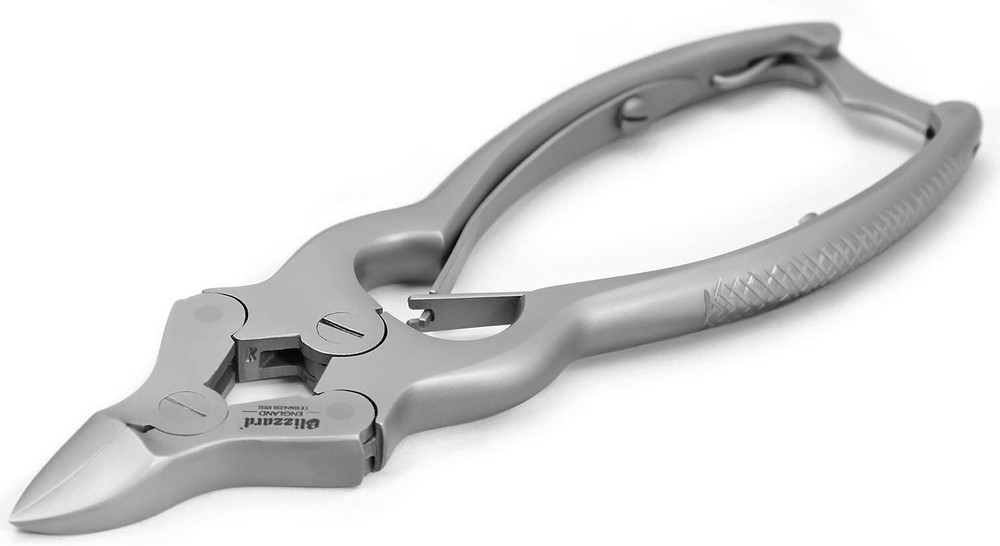 Podiatrist Double Action Mycotic Nail Nipper - 6 Inch Toenail Clippers for Thick Nails