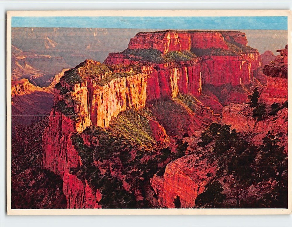 Postcard View From Cape Royal Grand Canyon National Arizona USA