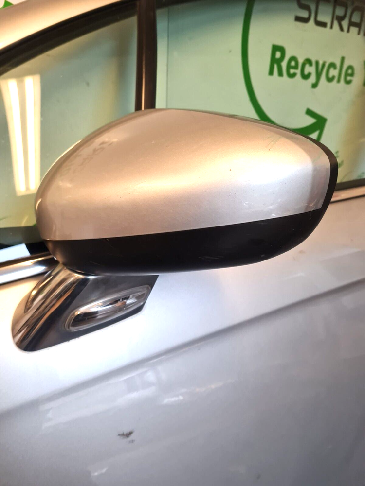 CITROEN C3 MK2 FRONT N/S LEFT PASSENGER POWER FOLDING WING MIRROR SILVER 2010-16