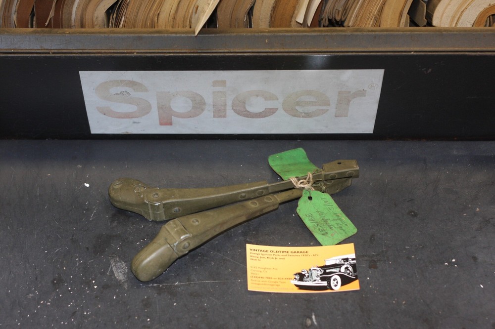Vintage WWII Ford GPW Jeep Wiper Blade Arms for Military Restoration