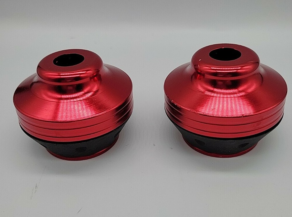 Motorcycle FRont Fork Frame Sliders Universal Red CNC Aluminum 2pk New