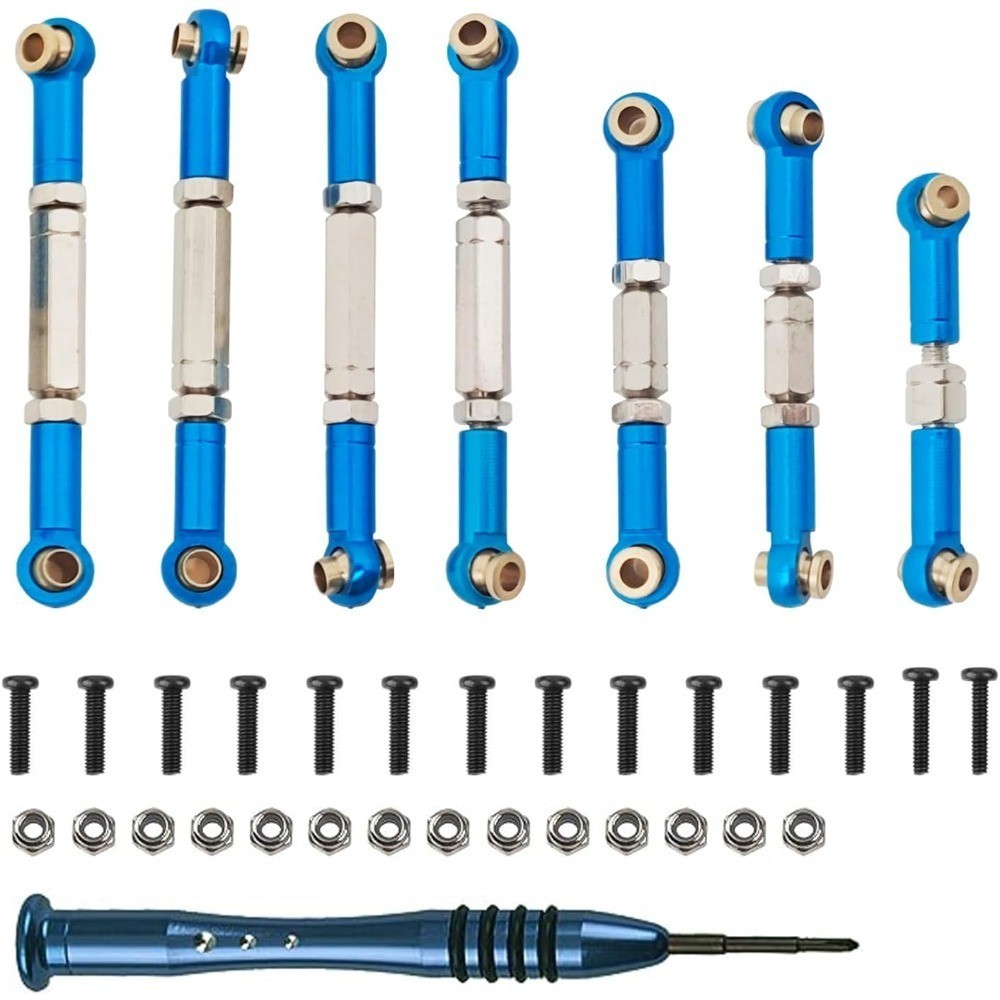 Metal Pull Rod Steering Servo Link Linkages Arm,Compatible with WLtoys RC Car