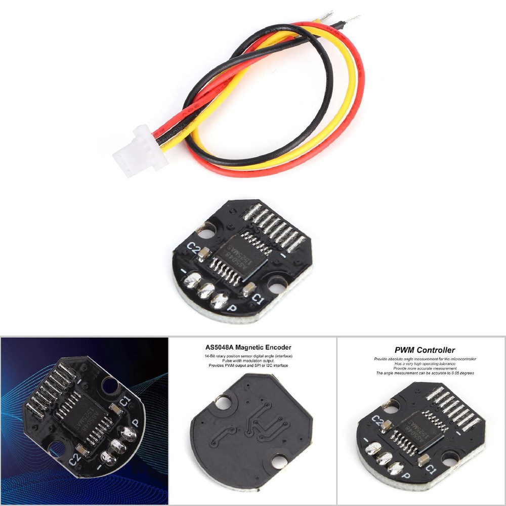High Accuracy AS5048A Magnetic Encoder Module with PWM/Serial Interface