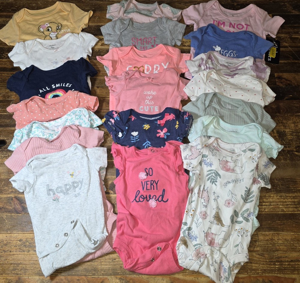Baby Girl Bodysuit Lot Childrens *3 mo*  onepiece bundle 22 pieces summer infant