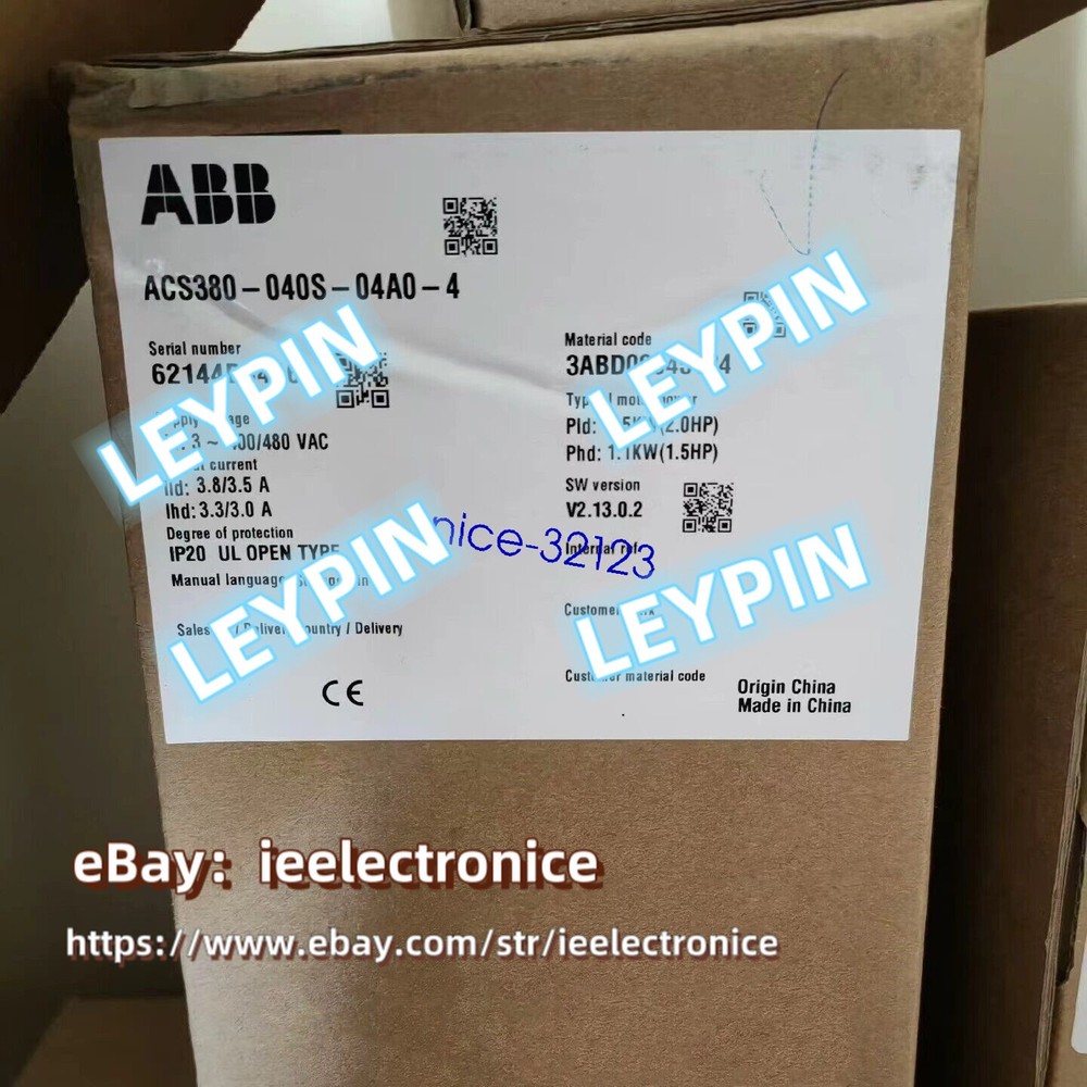 1pc ABB ACS380-040S-04A0-4 frequency converter 1.5 KW via & Brand New*ie