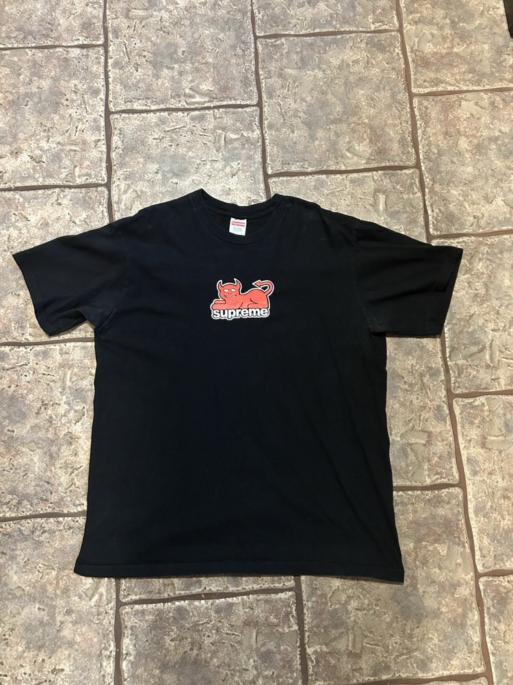 Supreme x Toy Machine Devil Cat Tee Black Size Large SS24