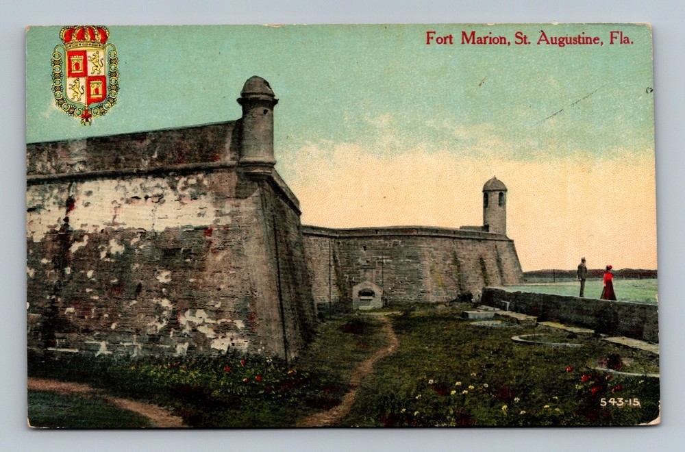 Vintage Postcard Fort Marion St. Augustine Florida Early 1900s