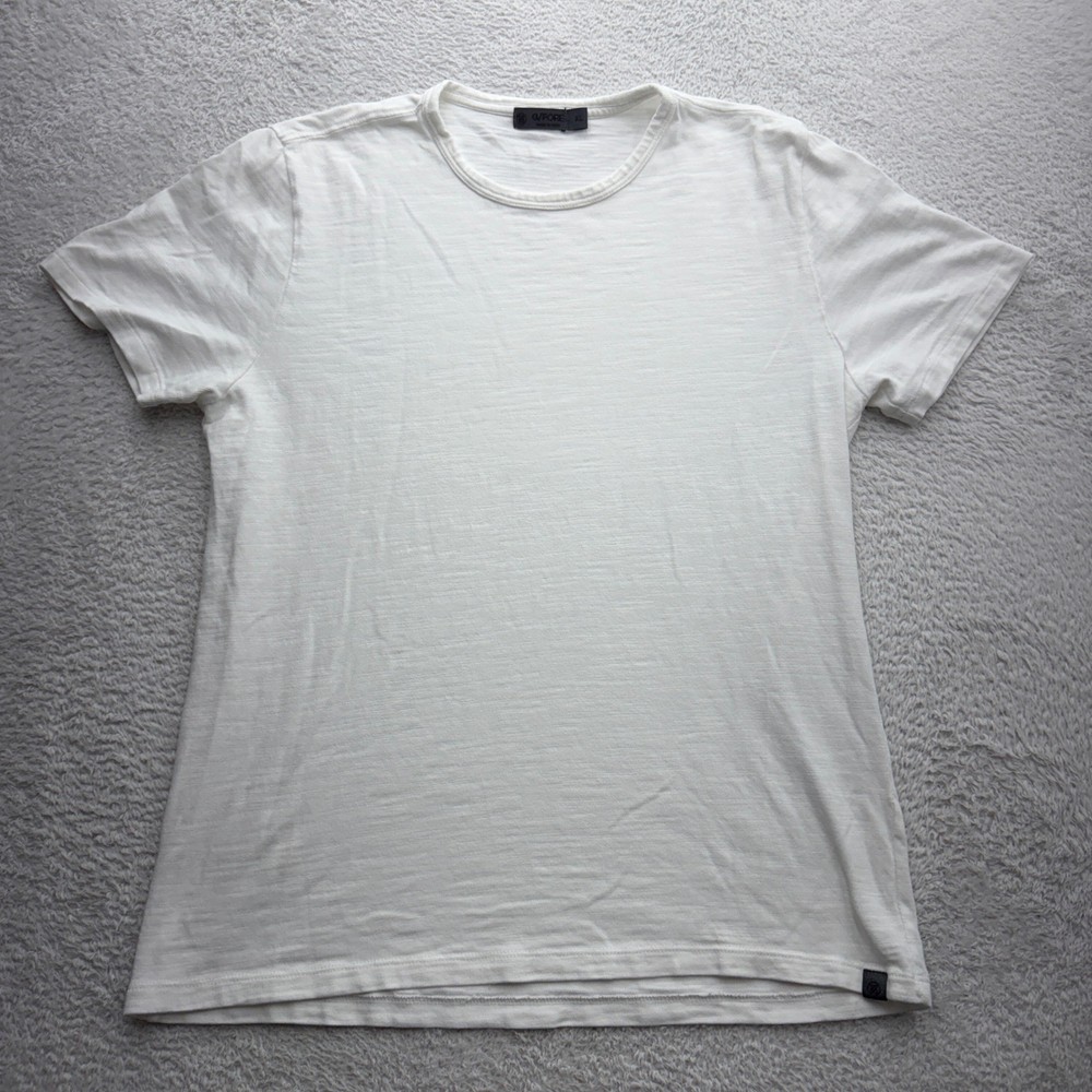 G/FORE Mens XL White Slub Knit Crew Neck Short Sleeve T-Shirt Golf Casual