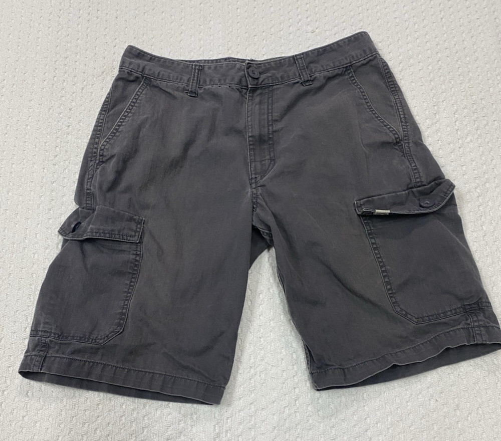 Vans Flat Front Gray Cargo Shorts Men's Size 32