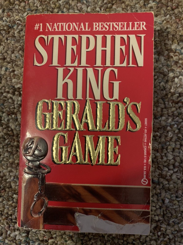 Geralds Game by Stephen King Vtg Horror Paperback Book 1st Signet PB 1993