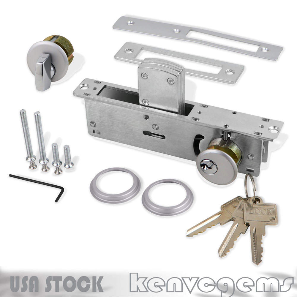 Storefront Door Mortise Lock Deadbolt Aluminum Storefront Entry Door Lock Set