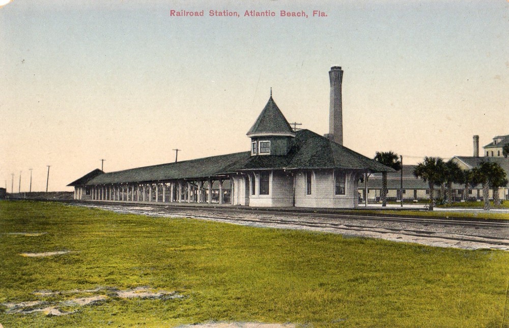 Railroad Train Station in Atlantic Beach FL OLD