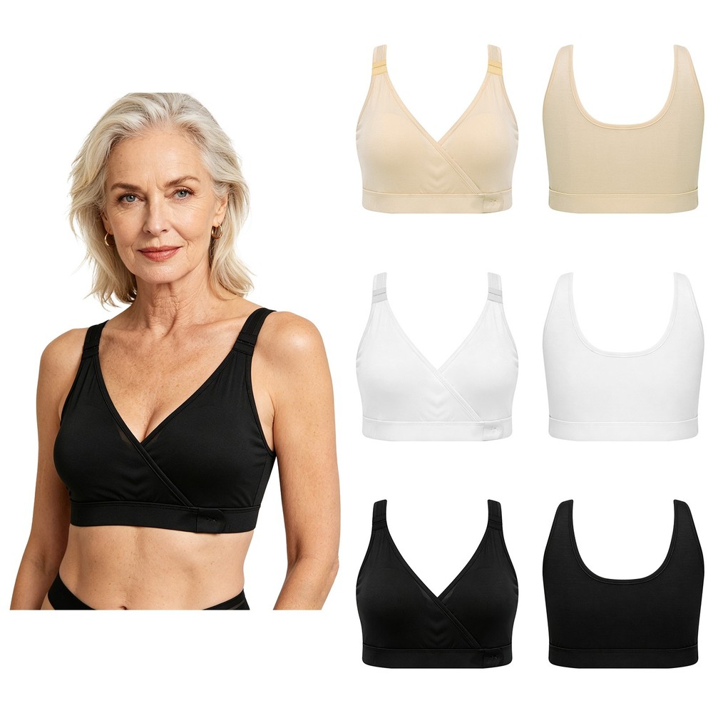 Women Top Elderly Bra Hospital Underwear Adjustable Shoulder Strap Comfort