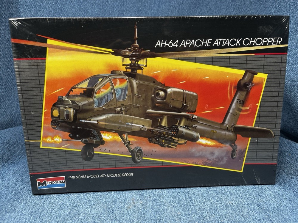 Monogram AH-64 Apache Attack Chopper 1/48 Scale Model Kit