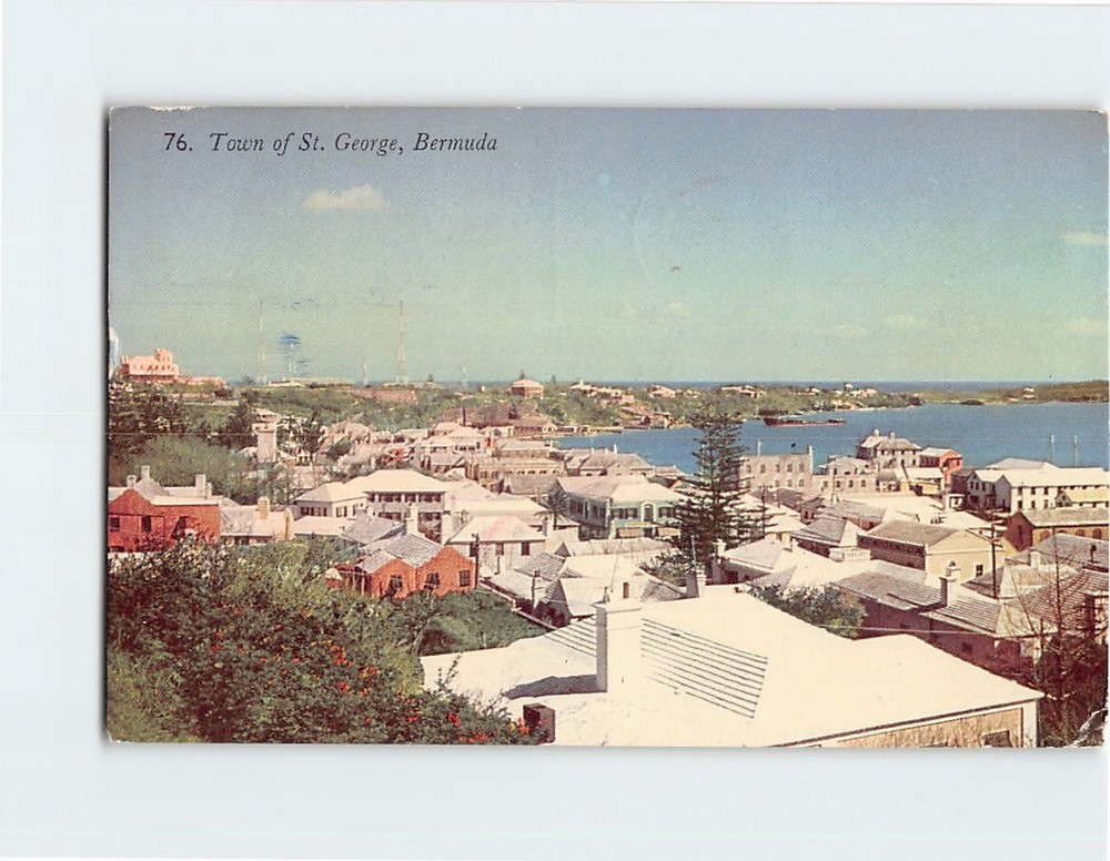 Postcard The Town of St. George Bermuda British Overseas Territory