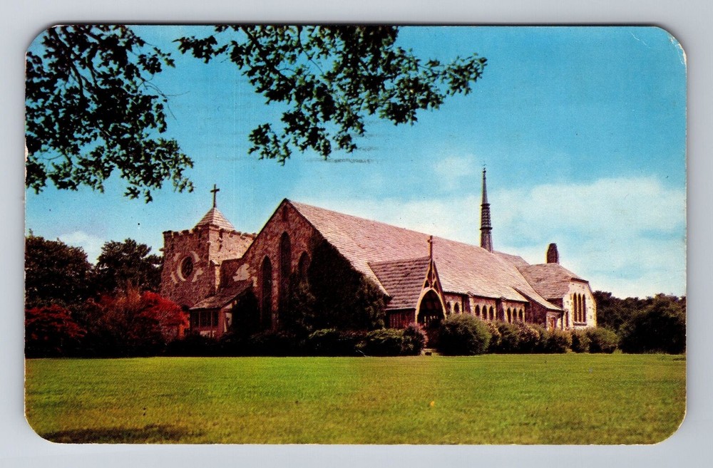 Long Island NY-New York, Church Our Lady of Good Counsel, Vintage Postcard
