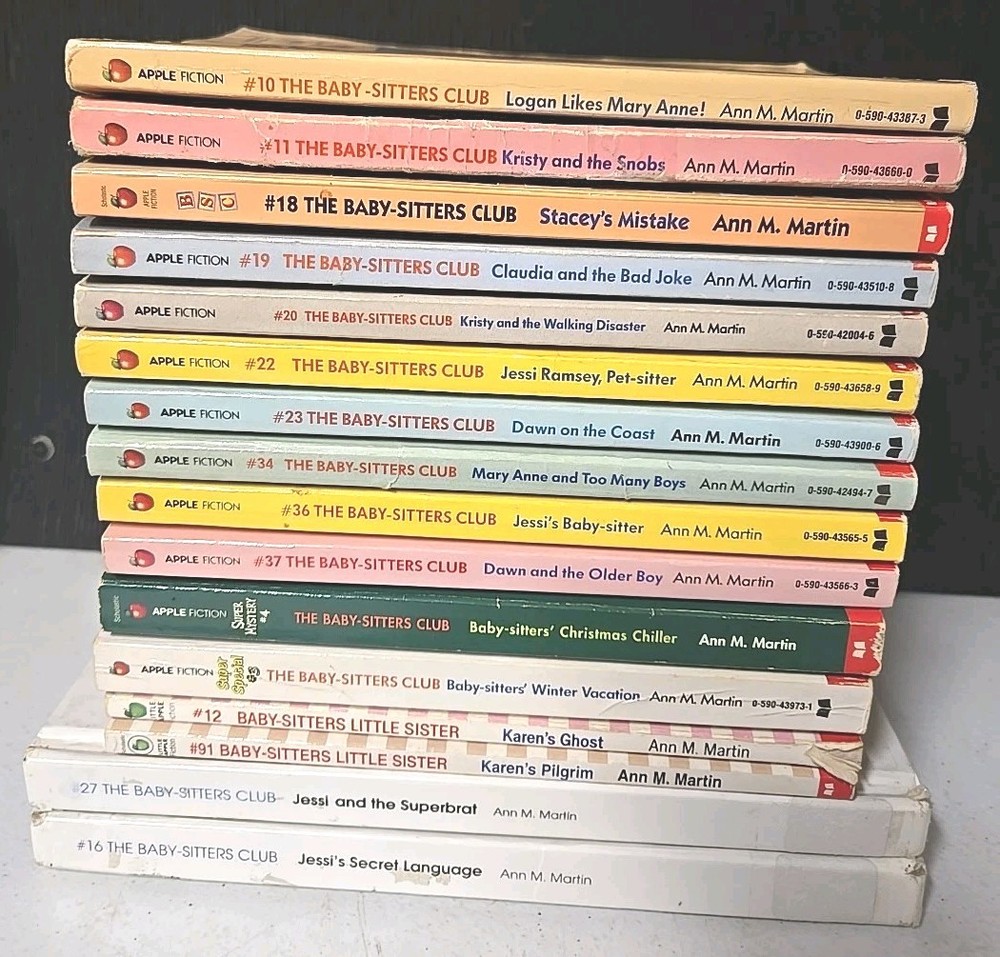 Lot Of 16 The Babysitter's Club Paperback Middle School Friends Vintage 1980-90s