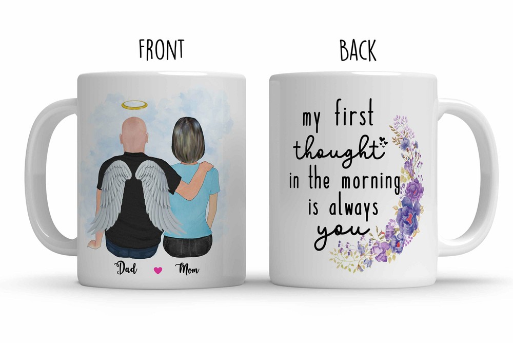 Custom Memorial Mug For Mom Rest In Peace Father Family Loss Remembrance Gift In