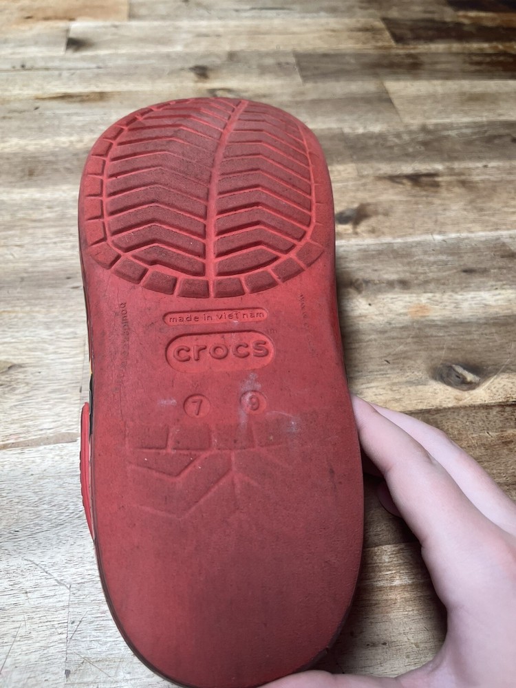 Lightning McQueen Crocs Classic Clog Men’s Size 7 *LIGHT UP*