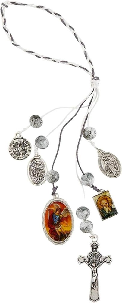 Saint Michael St Benedict Home Blessings Door Hanger for Housewarming 11 Inch