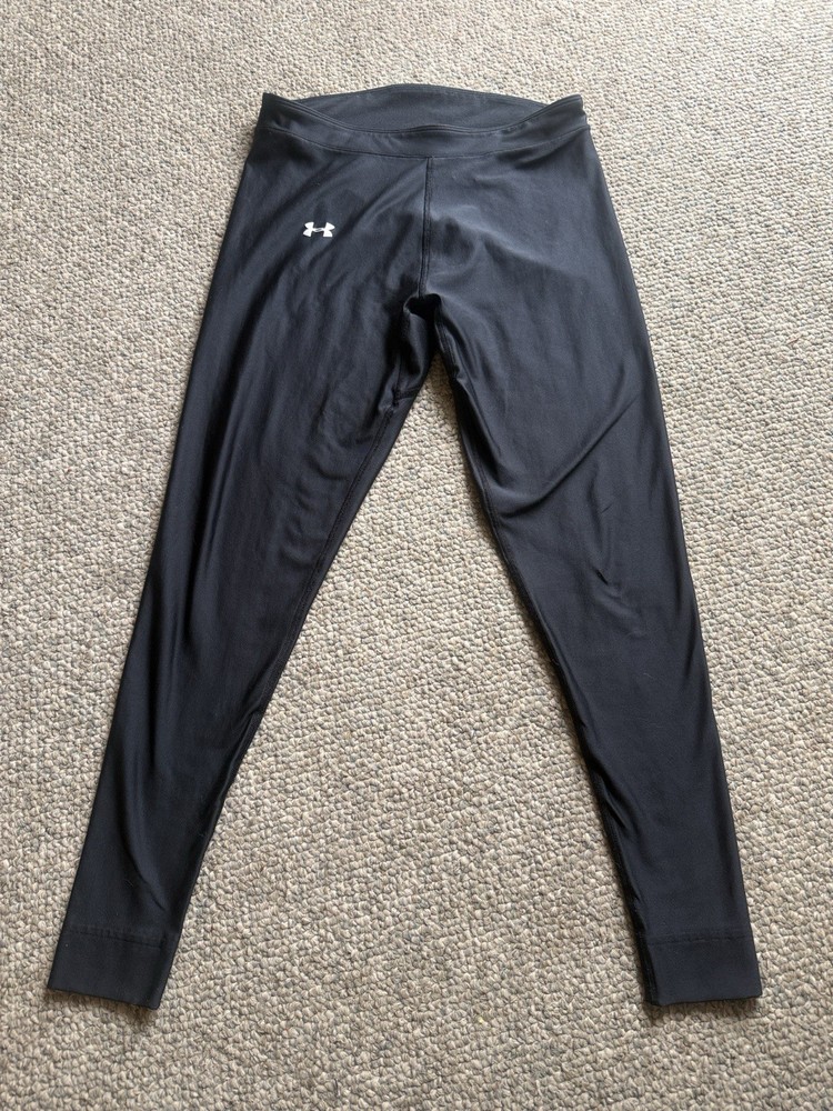 Under Armour Men's Compression Pants Black Athletic Fit ColdGear Polyester L