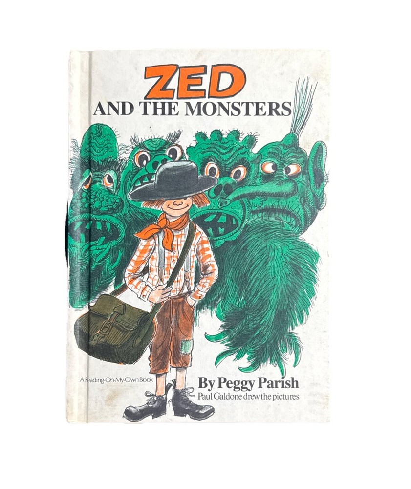 VINTAGE ZED And The Monsters, 1979 By Peggy Parrish Weekly Reader Hardcover Book