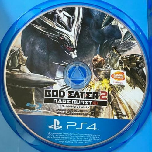 GOD EATER 2 Rage Burst PlayStation4 PS4 Japanese ver Tested Disc Only