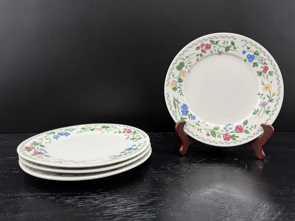 Set Of 4 Vintage Farberware English Garden 7 5/8