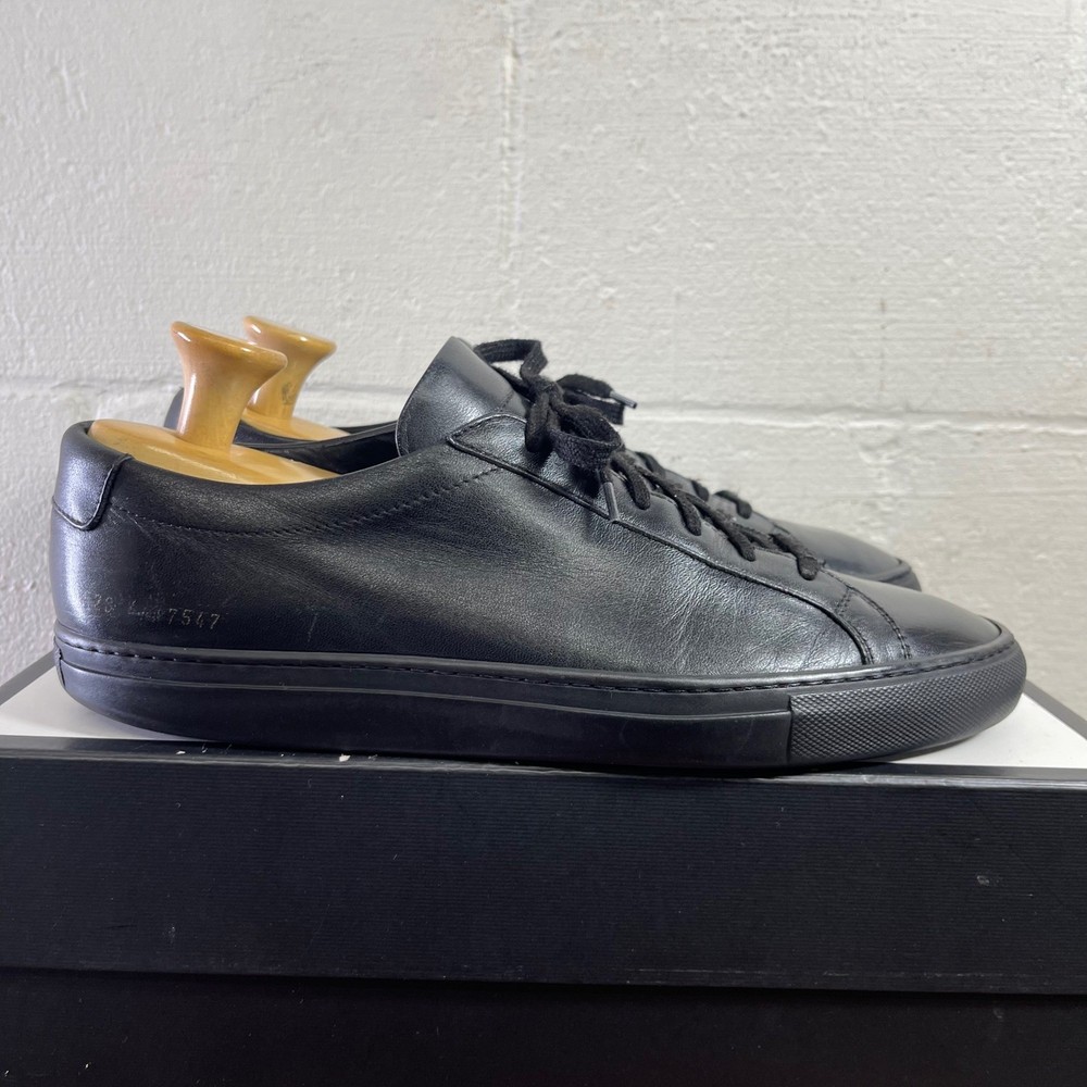 Common Projects Achilles Low Black Leather Casual Sneaker Shoes Men 45 EU/12 US-image